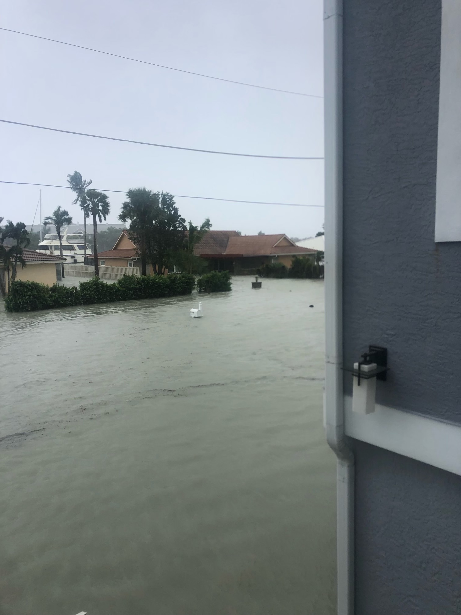 Water over Mailbox La Peninsula Naples Florida
